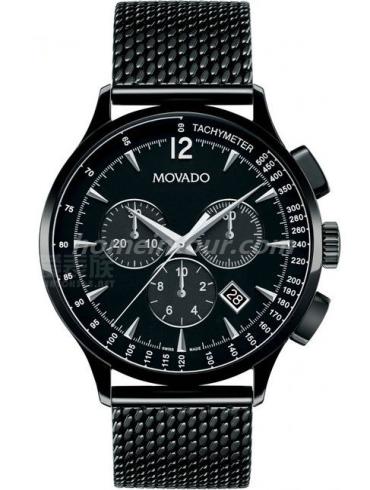 摩凡陀0606804_男表思卡系列-黑色表带/表径42mm