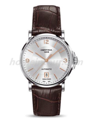 雪铁纳C017.407.16.037.01男表卡门系列-深棕色表带/表径38mm