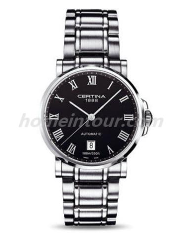 雪铁纳C017.407.11.053.00男表卡门系列-银色表带/表径38mm