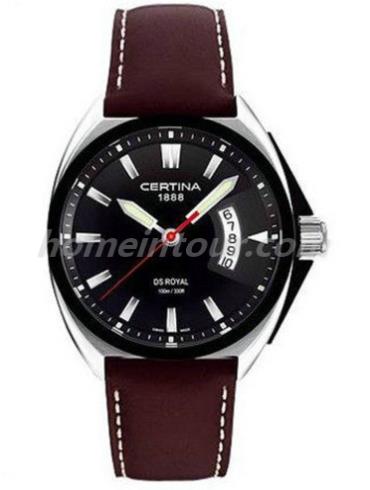 雪铁纳C010.410.16.051.00男表竞速系列-深棕色表带/表径41mm