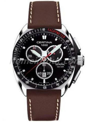 雪铁纳C010.417.16.051.00男表竞速系列-深棕色表带/表径41mm