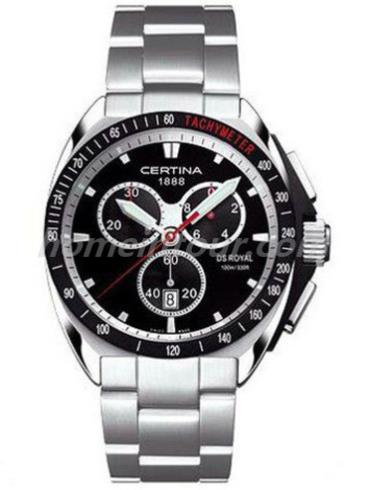 雪铁纳C010.417.11.051.00男表竞速系列-银色表带/表径41mm