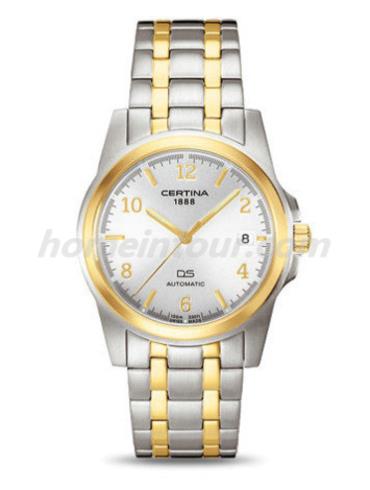 雪铁纳C633.7195.44.16男表雪铁纳经典系列-间金色表带/表径37mm