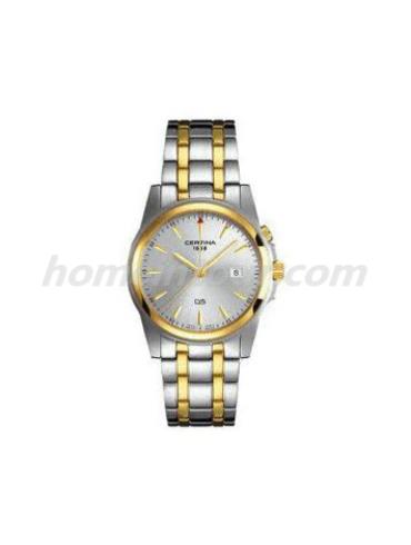 雪铁纳C098.7195.44.11男表雪铁纳经典系列-间金色表带/表径37mm