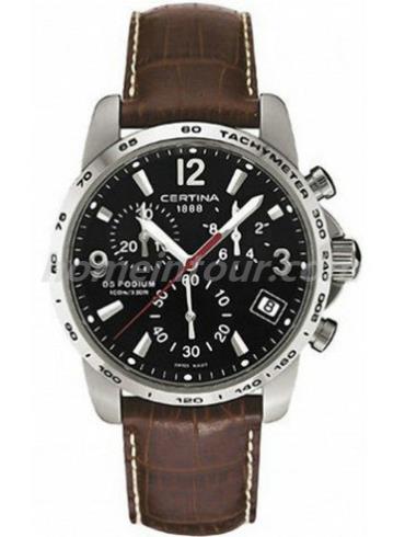 雪铁纳C536.7029.42.69男表冠军系列-深棕色表带/表径40mm