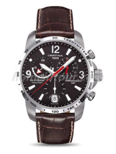 雪铁纳C001.639.16.057.00男表冠军系列-深棕色表带/表径42mm