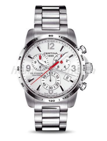 雪铁纳C001.617.11.037.00男表冠军系列-银色表带/表径42mm