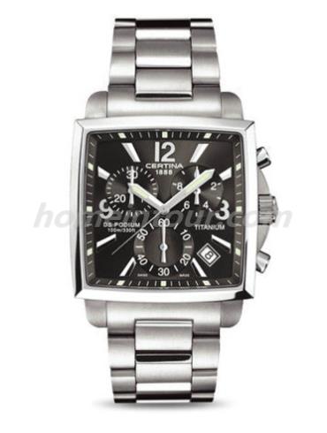 雪铁纳C001.517.44.067.00男表冠军系列-银灰色表带/表径37.7mm