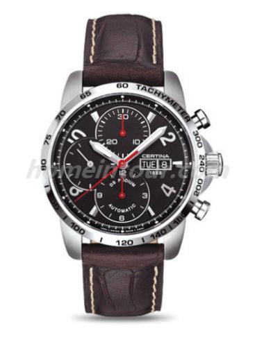 雪铁纳C001.414.16.057.00男表冠军系列-深棕色表带/表径42mm