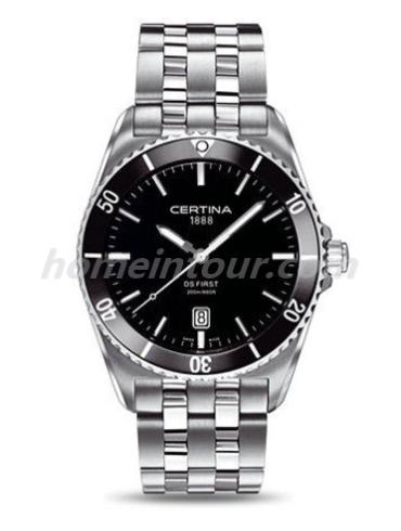 雪铁纳C014.410.11.051.00男表荣耀系列-银色表带/表径41mm