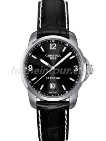 雪铁纳C001.410.16.057.01男表冠军系列-黑色表带/表径38mm