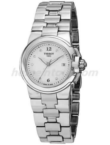 天梭T080.210.11.016.00女表T-Trend系列-银色表带/表径31mm