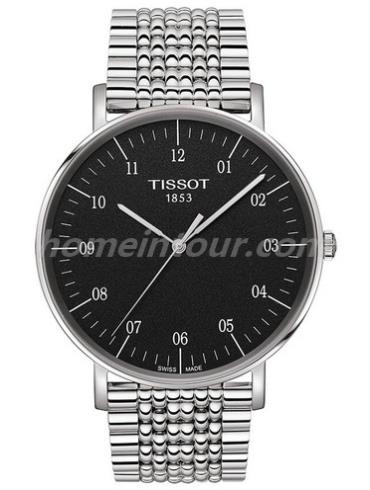 天梭T109.610.11.077.00男表T-Classic系列-灰色表带/表径42mm