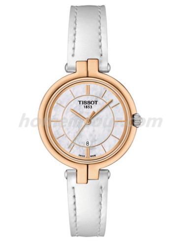 天梭T094.210.26.111.01女表T-Lady-白色表带/表径26mm