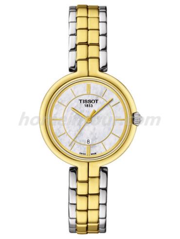 天梭T094.210.22.111.01女表T-Lady-间金色表带/表径26mm