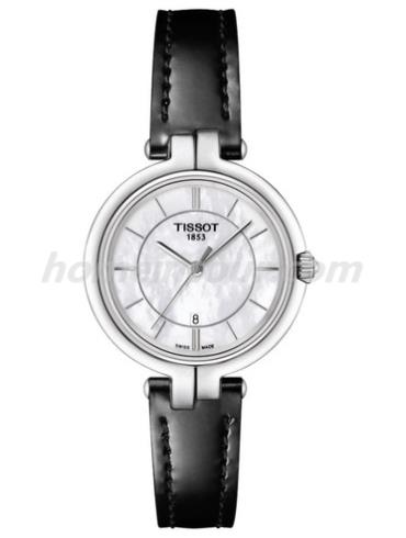 天梭T094.210.16.111.00女表T-Lady-黑色表带/表径26mm