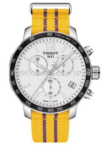 天梭T095.417.17.037.05男表Special Collections系列-金黄色/紫色表带/表径42mm