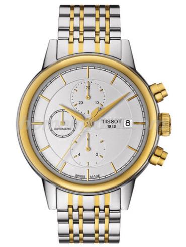 天梭T085.427.22.011.00男表T-Gold系列-灰色，1.14微米黄金镀层表带/表径42.3mm