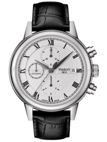 天梭T085.427.16.013.00男表T-Gold系列-黑色表带/表径42.3mm