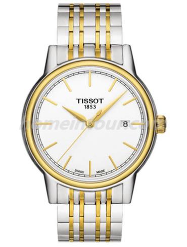 天梭T085.410.22.011.00男表T-Gold系列-灰色，1.14微米黄金镀层表带/表径40mm