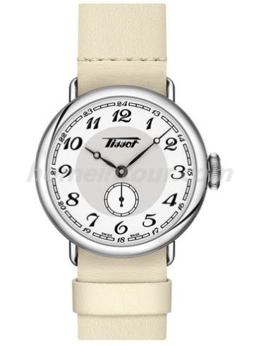 天梭T104.228.16.012.00女表HERITAGE系列-乳白色表带/表径36mm