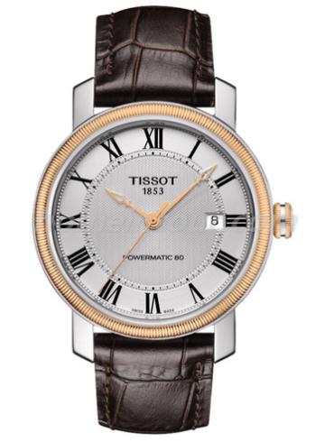 天梭T097.407.26.033.00男表T-Classic系列-棕色表带/表径40mm