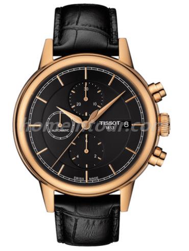 天梭T085.427.36.061.00男表T-Classic系列-黑色表带/表径42.3mm