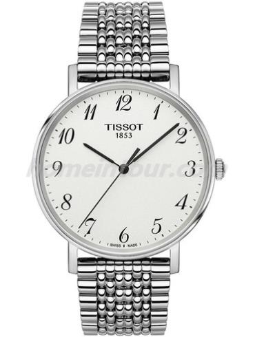 天梭T109.410.11.032.00男表T-Classic系列-灰色表带/表径38mm