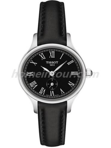 天梭T103.110.17.053.00女表T-Lady-黑色表带/表径27.2mm