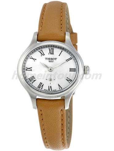 天梭T103.110.16.033.00女表T-Lady-米色表带/表径27.2mm