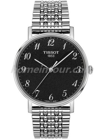 天梭T109.410.11.072.00男表T-Classic系列-黑色表带/表径38mm