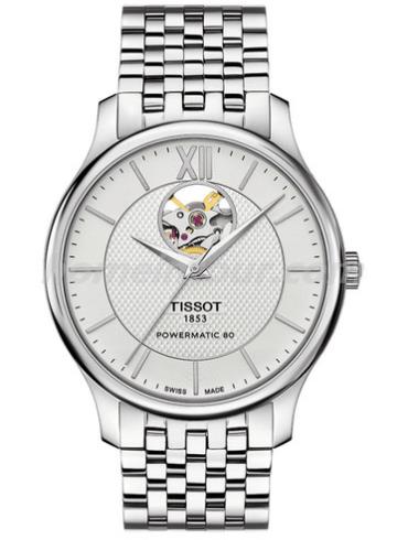 天梭T063.907.11.038.00男表T-Classic系列-灰色表带/表径40mm