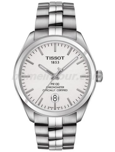 天梭T101.408.11.031.00男表T-Classic系列-灰色表带/表径39mm