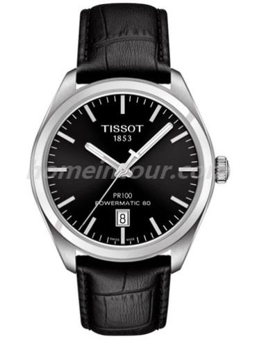 天梭T101.407.16.051.00男表T-Classic系列-黑色表带/表径39mm