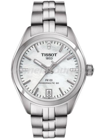 天梭T101.207.11.116.00女表T-Classic系列-灰色表带/表径33mm