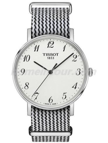 天梭T109.410.18.032.00男表T-Classic系列-格纹表带/表径38mm