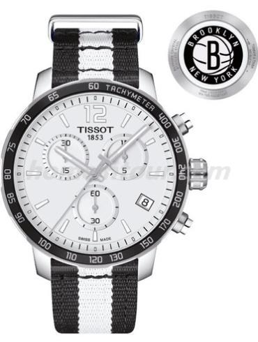 天梭T095.417.17.037.11男表Special Collections系列-白色，黑色表带/表径42mm