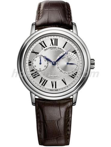 蕾蒙威2846-STC-00659男表Maestro系列-棕色表带/表径41.5mm