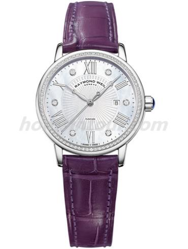 蕾蒙威2637-SLS-00966女表Maestro系列-紫色表带/表径30mm