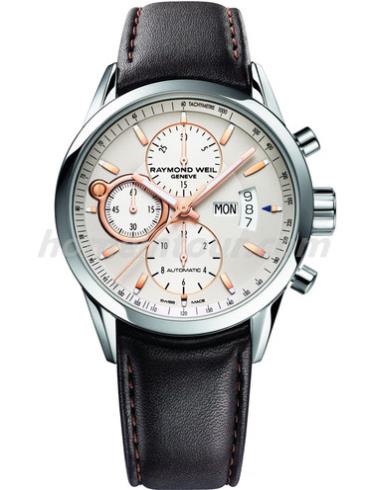 蕾蒙威7730-STC-65025男表Freelancer系列-棕色表带/表径42mm