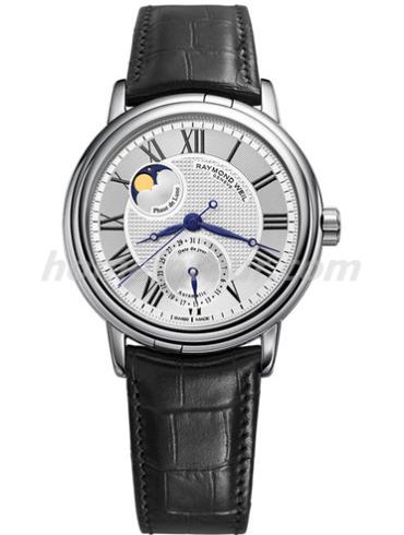 蕾蒙威2839-STC-00659男表Maestro系列-黑色表带/表径39.5mm